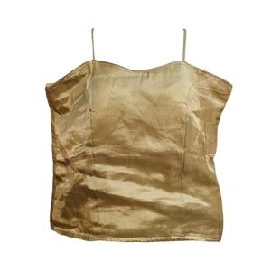 GOLD bustier costume layer renaissance fair M/L